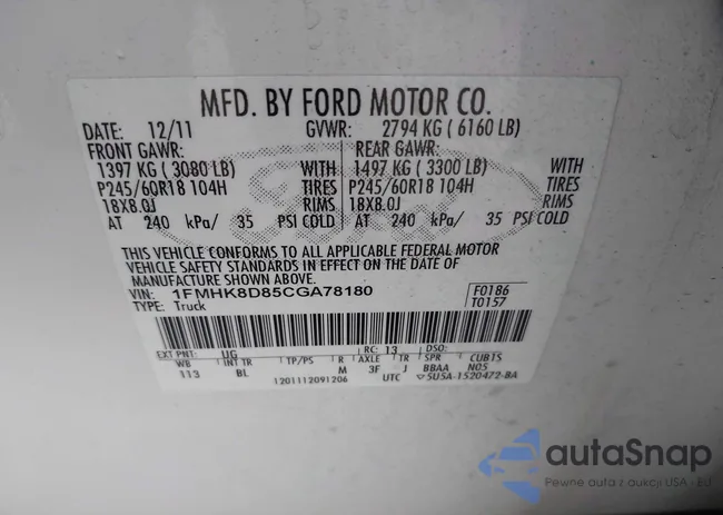 1FMHK8D85CGA78180: 43008912