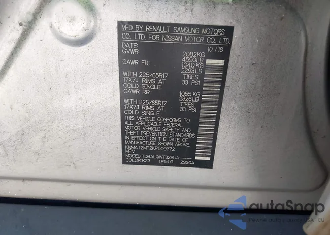 KNMAT2MT2KP509772: 43008914