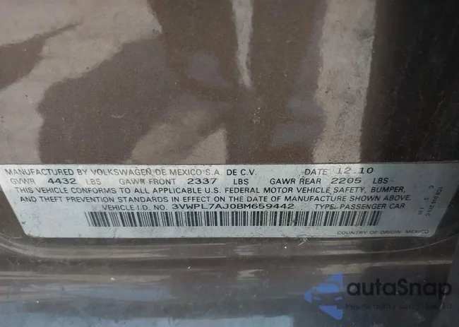 3VWPL7AJ0BM659442: 43008923