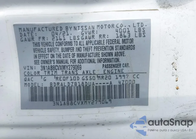 3N1AB8CVXMY279069: 43010389