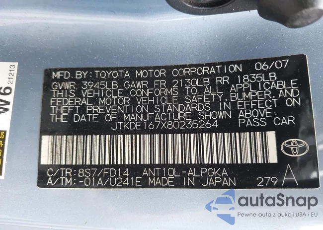 JTKDE167X80235264: 43010402