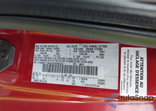 1FMRE11W42HA98435: 43010819