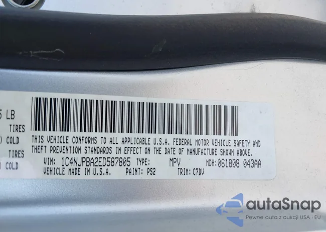 1C4NJPBA2ED587805: 43010284