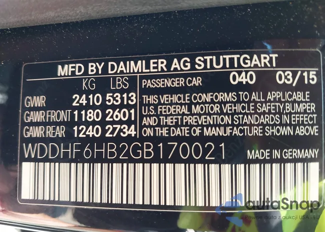 WDDHF6HB2GB170021: 43011354