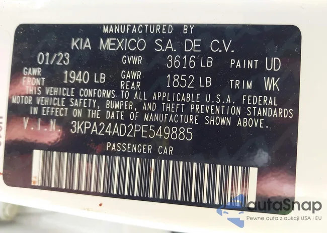 3KPA24AD2PE549885: 43011399