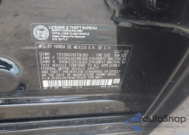 3CZRZ2H79PM735250: 43011497