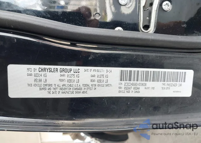 2C3CDXBG6EH359638: 43011530