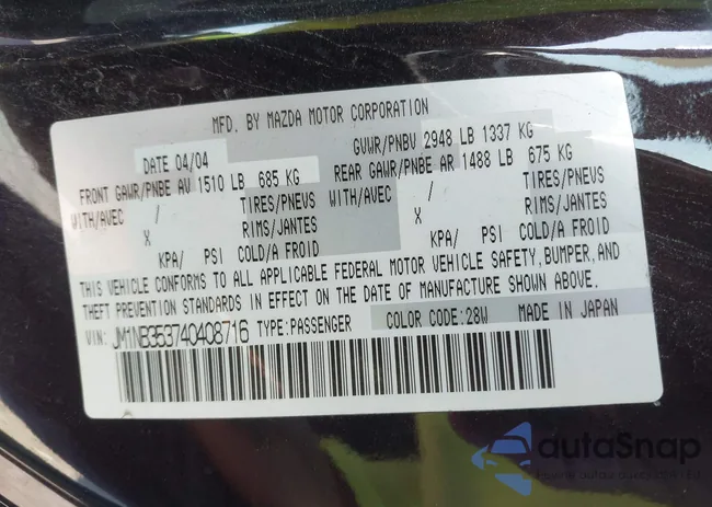 JM1NB353740408716: 43011576