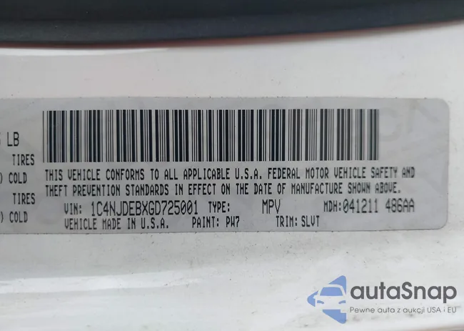 1C4NJDEBXGD725001: 43011578