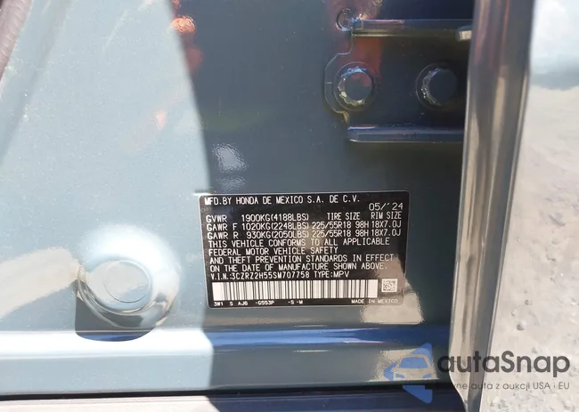 3CZRZ2H55SM707758: 43011663