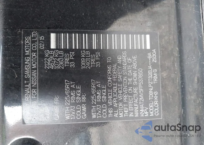 KNMAT2MV5FP537850: 43011765