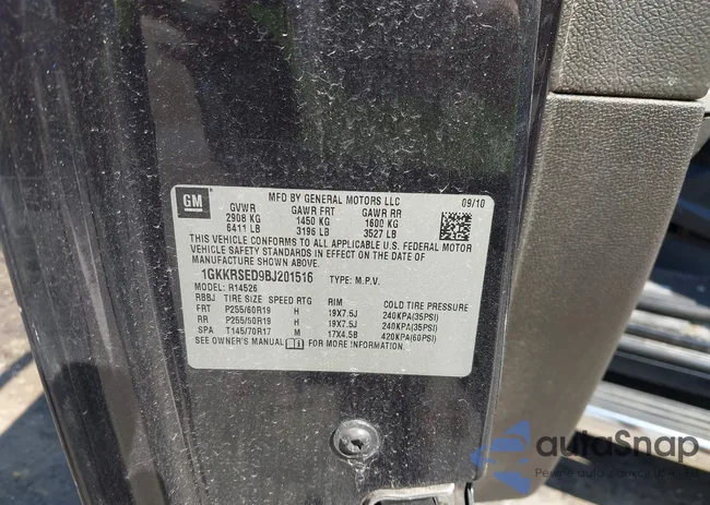 1GKKRSED9BJ201516: 43011044