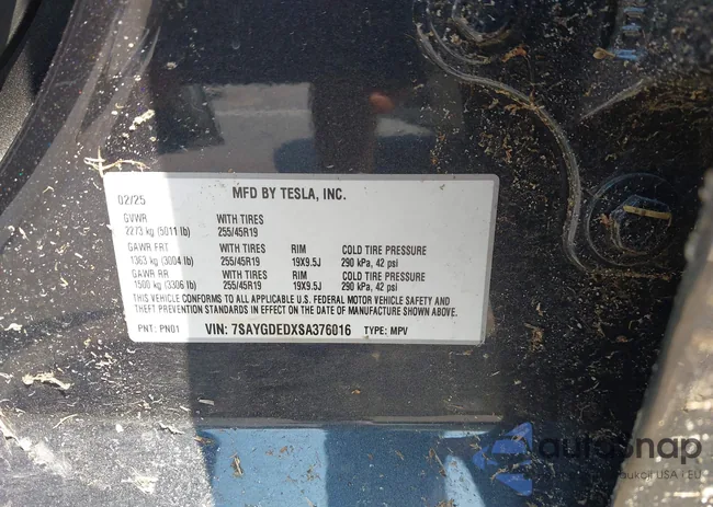 7SAYGDEDXSA376016: 43011131