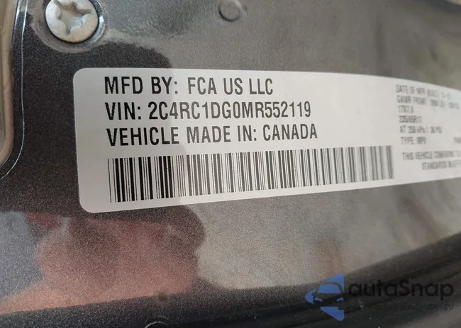 2C4RC1DG0MR552119: 43011247