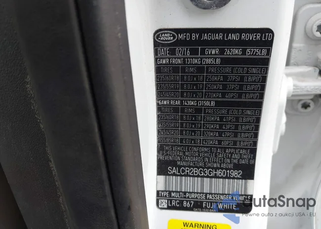 SALCR2BG3GH601982: 43011257