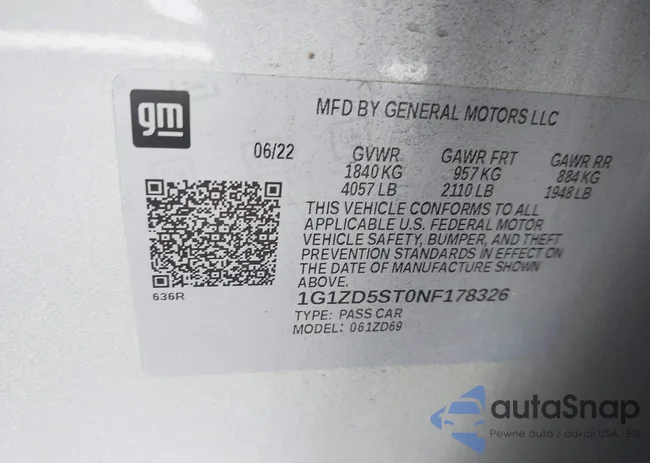 1G1ZD5ST0NF178326: 43012489