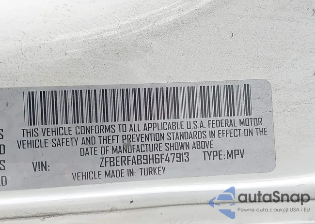 ZFBERFAB9H6F47913: 43012566