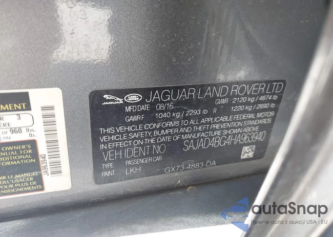 SAJAD4BG4HA963940: 43012790