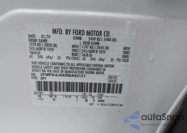 2FMPK4J9XRBA82131: 43011929
