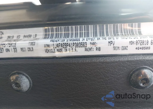 1J4FA29P41P303563: 43011946