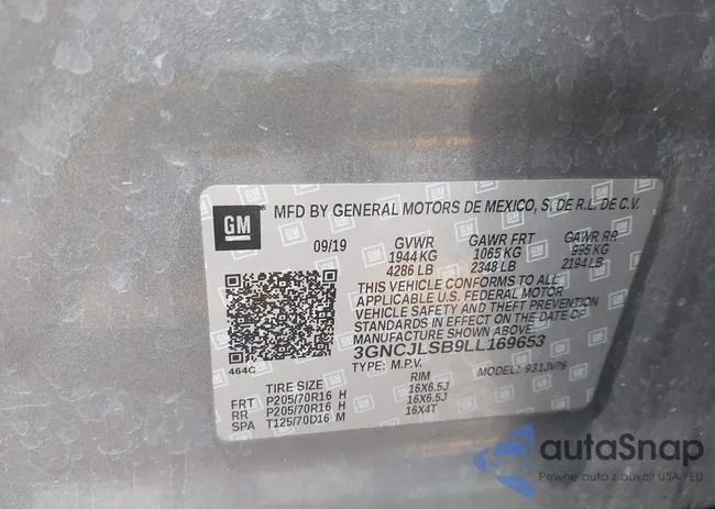 3GNCJLSB9LL169653: 43011968