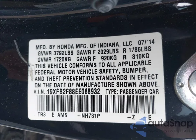 19XFB2F88EE068932: 43013545