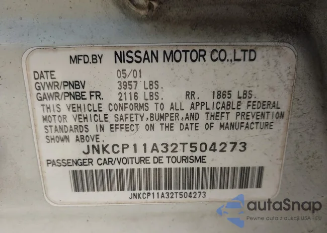 JNKCP11A32T504273: 43013559