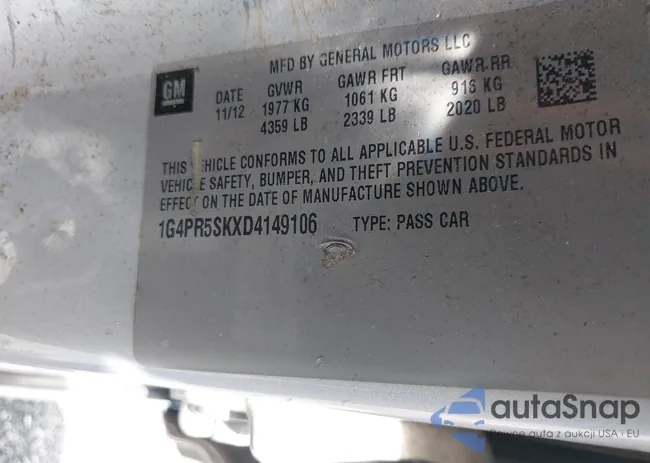 1G4PR5SKXD4149106: 43013838