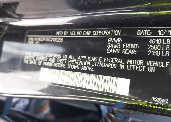 YV1622FS5C2106259: 43012886