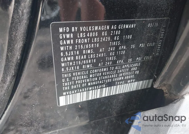 WVGAV7AX5FW595018: 43013177