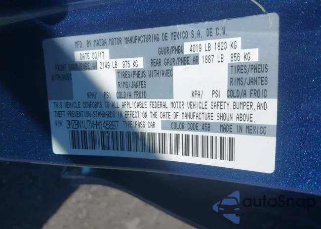 3MZBN1U7XHM145897: 43014371