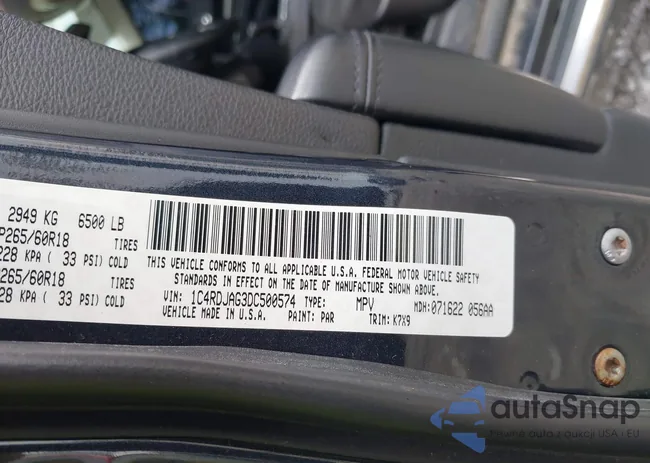 1C4RDJAG3DC500574: 43014375