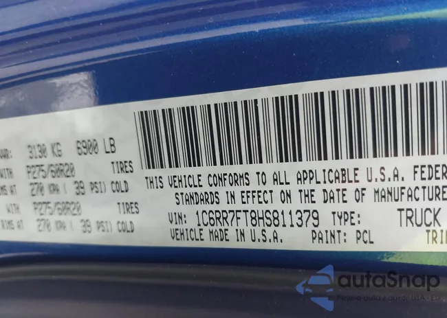 1C6RR7FT8HS811379: 43014418