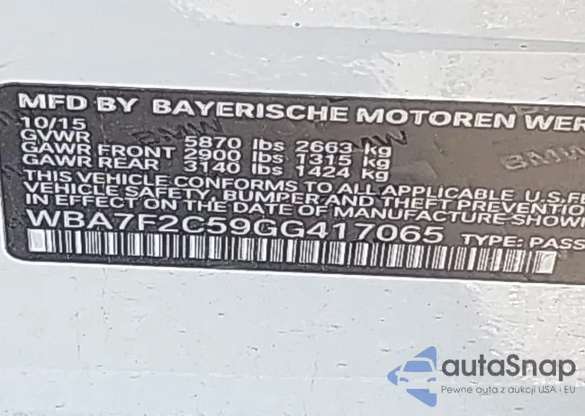 WBA7F2C59GG417065: 43014428