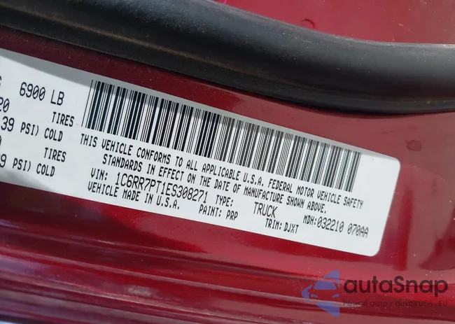 1C6RR7PT1ES308271: 43014493