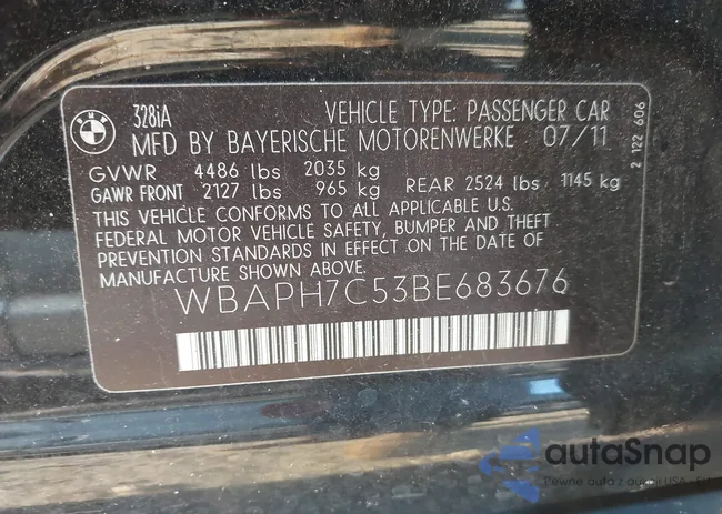 WBAPH7C53BE683676: 43014546