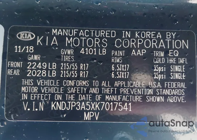 KNDJP3A5XK7017541: 43014554