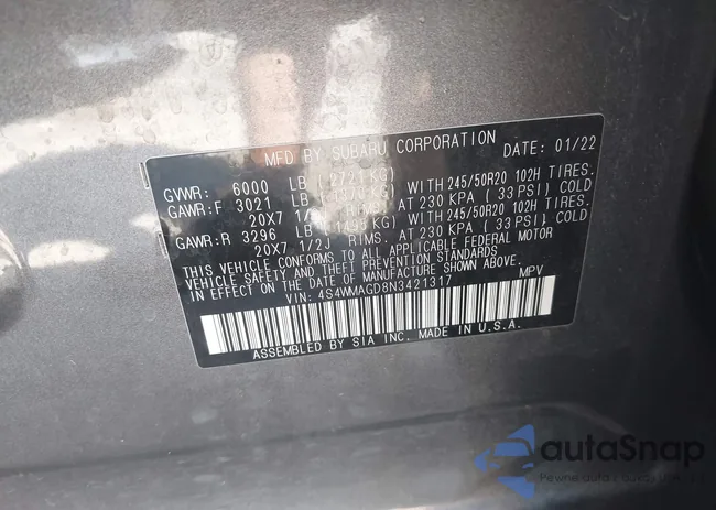 4S4WMAGD8N3421317: 43014634