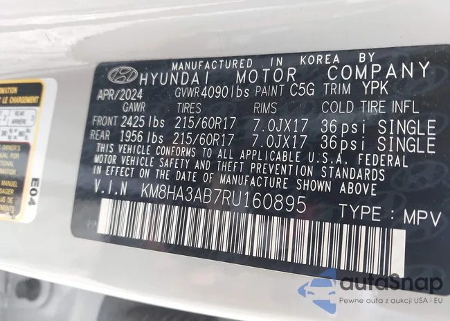 KM8HA3AB7RU160895: 43014636