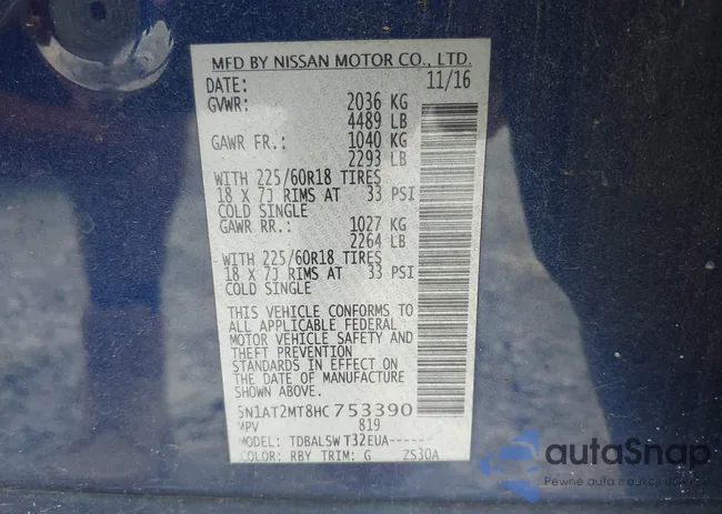 5N1AT2MT8HC753390: 43014662