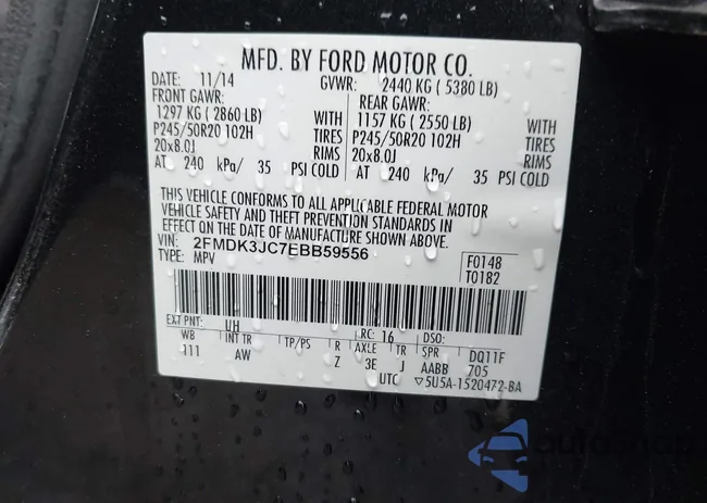 2FMDK3JC7EBB59556: 43014701