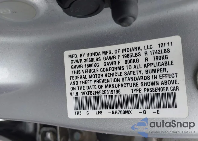 19XFB2F55CE319196: 43014765