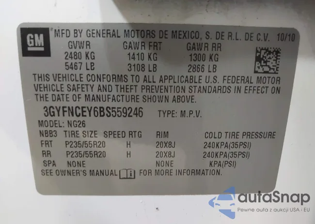 3GYFNCEY6BS559246: 43014788