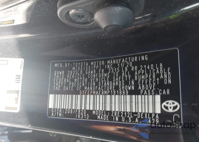 5YFEPMAE8MP191889: 43014809