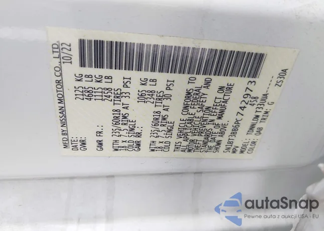 5N1BT3BB6PC742973: 43013926