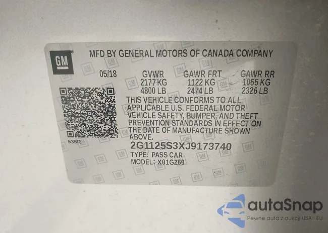 2G1125S3XJ9173740: 43014022