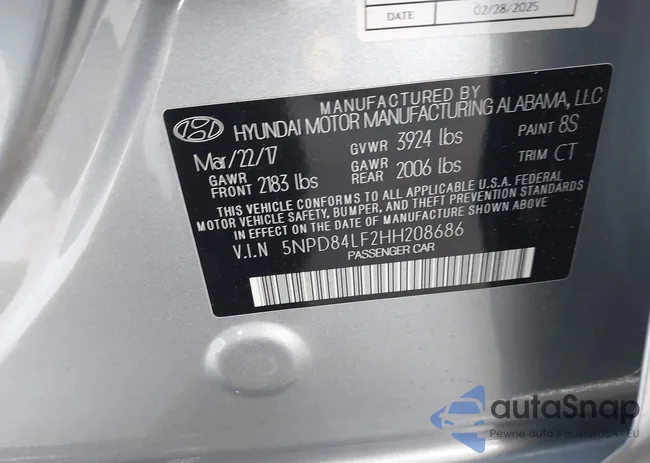 5NPD84LF2HH208686: 43014069