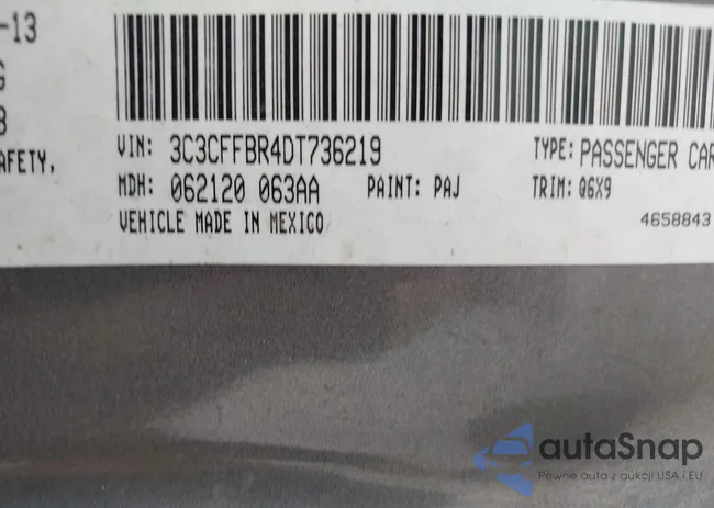 3C3CFFBR4DT736219: 43014091