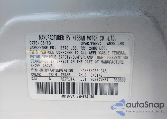 JN1BV7AP3EM674130: 43015491