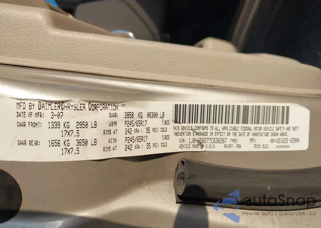 1J8HH58277C636267: 43015749